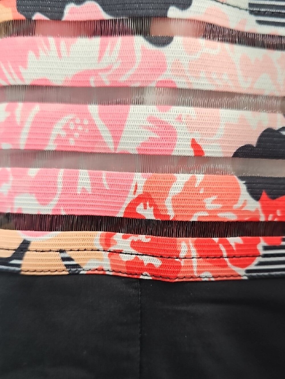 One Piece Swim Suit With Floral Print - Picture 3 of 5